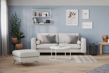 Ocean Lyx 3-sits Tygsoffa - Ljusgrå - Products - Möbler - Soffa - 3 sits soffa