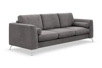 Ocean Lyx 4-sits Manchestersoffa - Mörkgrå - Products - Möbler - Soffa - 4 sits soffa