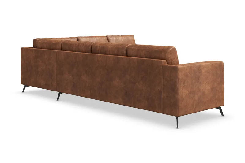 Ocean Lyx 5-sits Vändbar L-formad Hörnsoffa i Konstläder - Brun - Products - Möbler - Soffa - Hörnsoffa