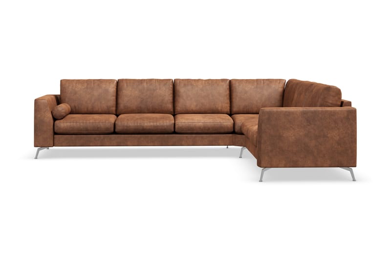 Ocean Lyx 5-sits Vändbar L-formad Hörnsoffa i Konstläder - Brun - Products - Möbler - Soffa - Hörnsoffa
