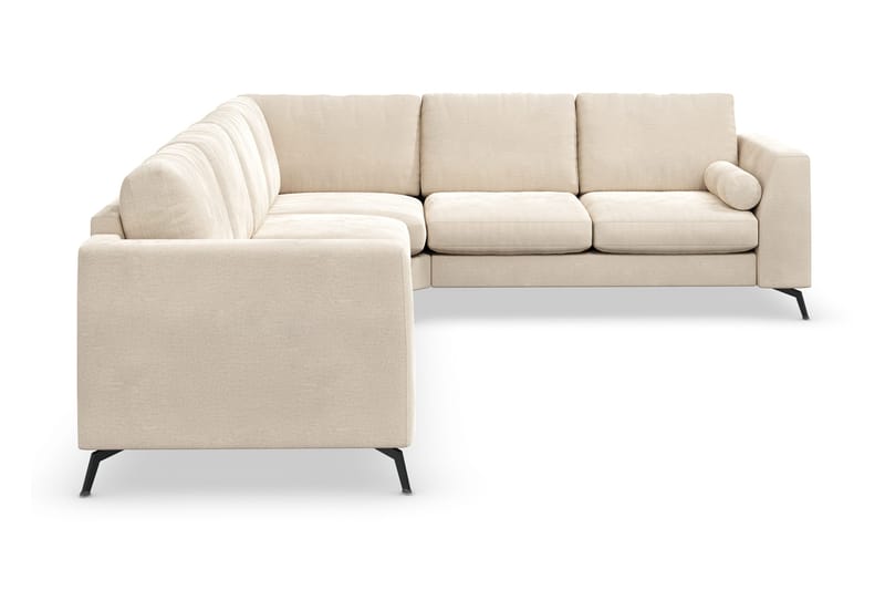Ocean Lyx 5-sits Vändbar L-formad Hörnsoffa i Sammet - Beige - Products - Möbler - Soffa - Hörnsoffa