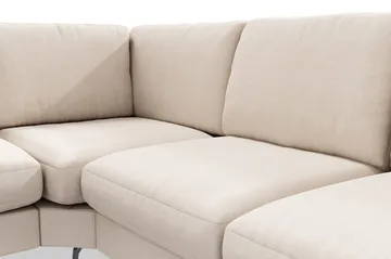 Ocean Lyx 5-sits Vändbar L-formad Hörnsoffa i Tyg - Beige - Products - Möbler - Soffa - Hörnsoffa