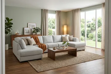 Optus 6-sits U-soffa med Divan och schäslong höger - Ljusgrå - Products - Möbler - Soffa - U-soffa