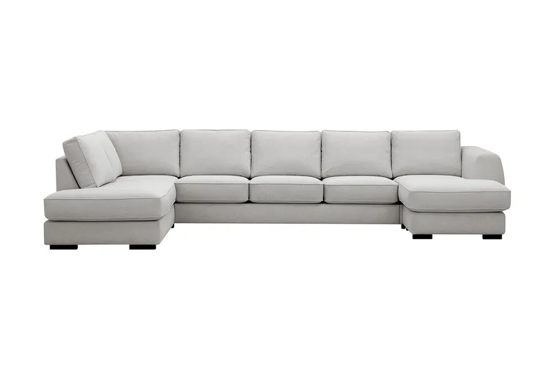 Optus 6-sits U-soffa med Divan och schäslong höger - Ljusgrå - Products - Möbler - Soffa - U-soffa