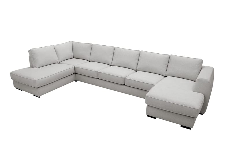 Optus 6-sits U-soffa med Divan och schäslong höger - Ljusgrå - Products - Möbler - Soffa - U-soffa