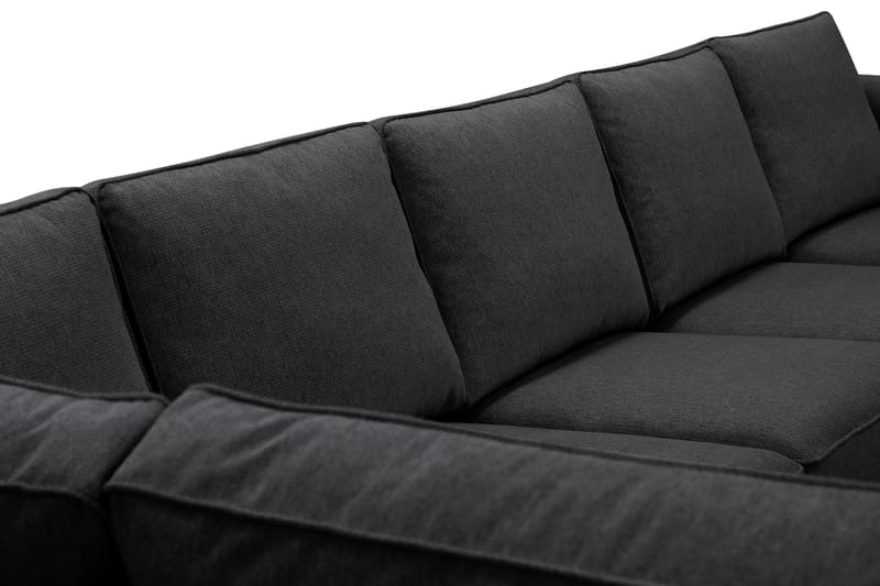 Optus 6-sits U-soffa med Divan och schäslong höger - Svart - Products - Möbler - Soffa - U-soffa