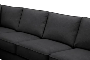 Optus 6-sits U-soffa med Divan och schäslong höger - Svart - Products - Möbler - Soffa - U-soffa