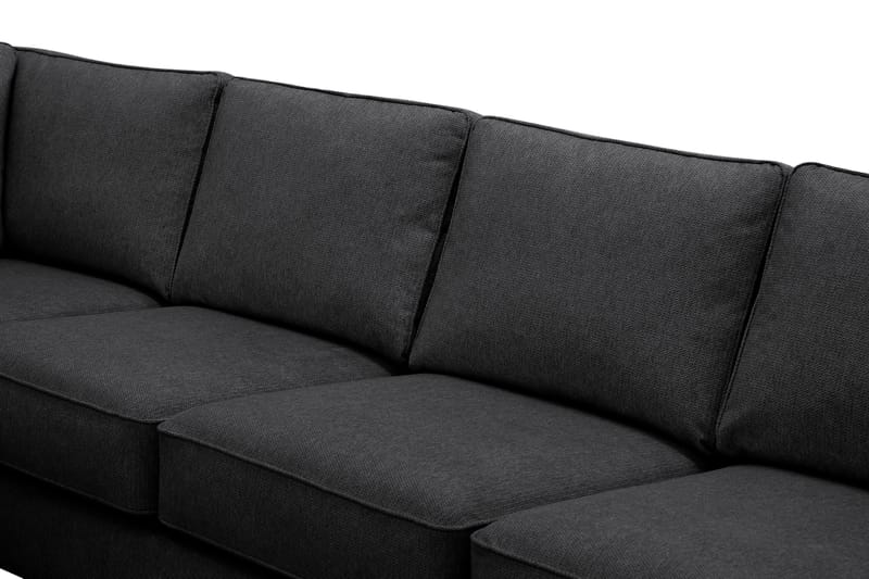 Optus 6-sits U-soffa med Divan och schäslong höger - Svart - Products - Möbler - Soffa - U-soffa
