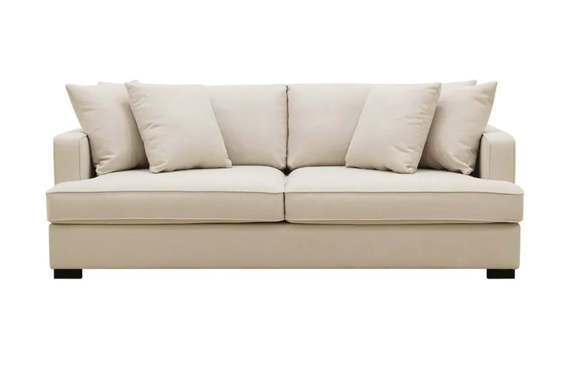 Rossita 3-sits Djup Soffa i Bouclé - Beige - Products - Möbler - Soffa - 3 sits soffa