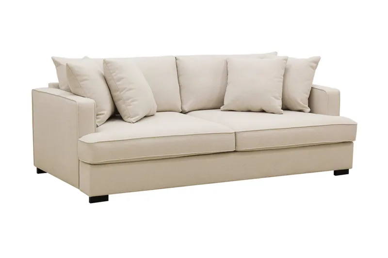 Rossita 3-sits Djup Soffa i Bouclé - Beige - Products - Möbler - Soffa - 3 sits soffa