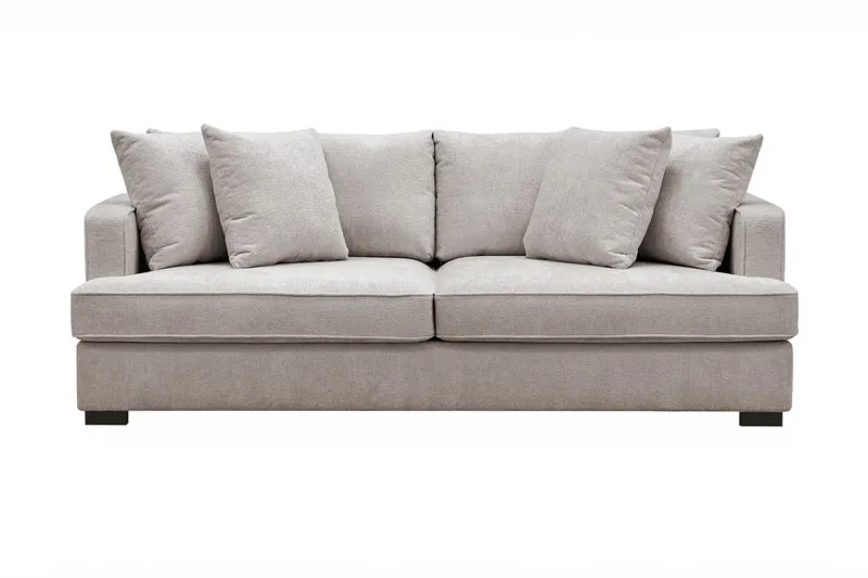 Rossita 3-sits Djup Soffa i Chenille - Grå / Brun - Products - Möbler - Soffa - 3 sits soffa