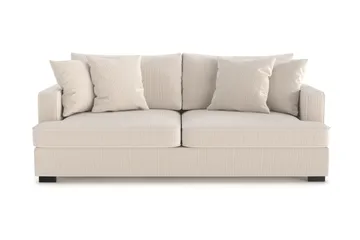 Rossita 3-sits Djup Soffa i Manchester - Beige - Products - Möbler - Soffa - 3 sits soffa