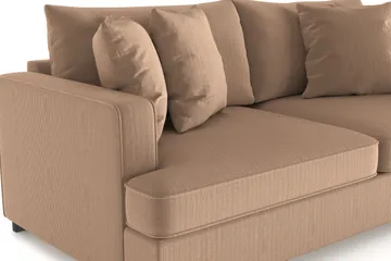 Rossita 3-sits Djup Soffa i Manchester - Brun - Products - Möbler - Soffa - 3 sits soffa