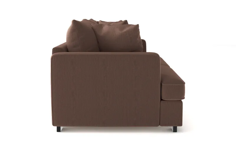 Rossita 3-sits Djup Soffa i Manchester - Brun - Products - Möbler - Soffa - 3 sits soffa
