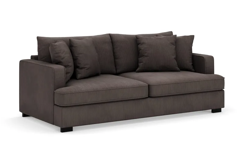 Rossita 3-sits Djup Soffa i Manchester - Mörkgrå - Products - Möbler - Soffa - 3 sits soffa