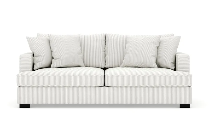 Rossita 3-sits Djup Soffa i Manchester - Offwhite - Products - Möbler - Soffa - 3 sits soffa