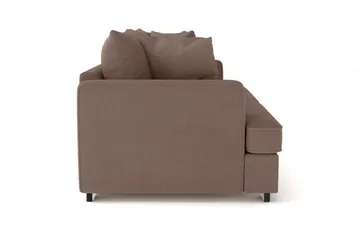 Rossita 3-sits Djup Soffa i Tyg - Brun - Products - Möbler - Soffa - 3 sits soffa