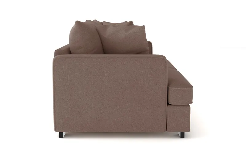Rossita 3-sits Djup Soffa i Tyg - Brun - Products - Möbler - Soffa - 3 sits soffa