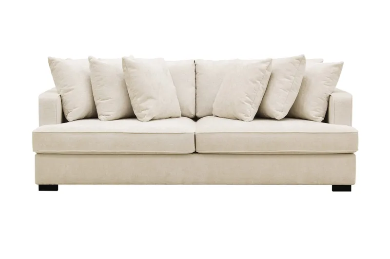 Rossita 4-sits Djup Soffa i Chenille - Beige - Products - Möbler - Soffa - 4 sits soffa
