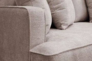 Rossita 4-sits Djup Soffa i Chenille - Grå / Brun - Products - Möbler - Soffa - 4 sits soffa