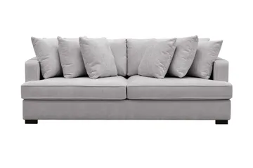 Rossita 4-sits Djup Soffa i Chenille - Ljus Grå - Products - Möbler - Soffa - 4 sits soffa