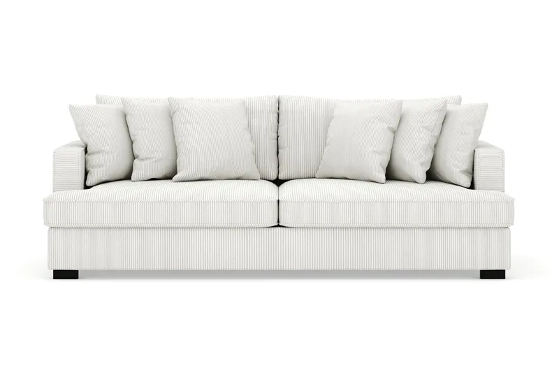 Rossita 4-sits Djup Soffa i Manchester - Offwhite - Products - Möbler - Soffa - Sammetssoffa