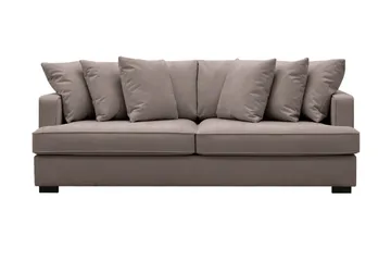 Rossita 4-sits Djup Tygsoffa - Brun - Products - Möbler - Soffa - 4 sits soffa