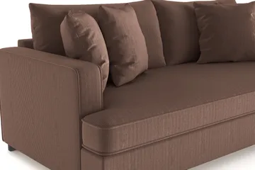 Rossita Djup 3-sits Sammetsoffa Hel dyna - Products - Möbler - Soffa - 3 sits soffa