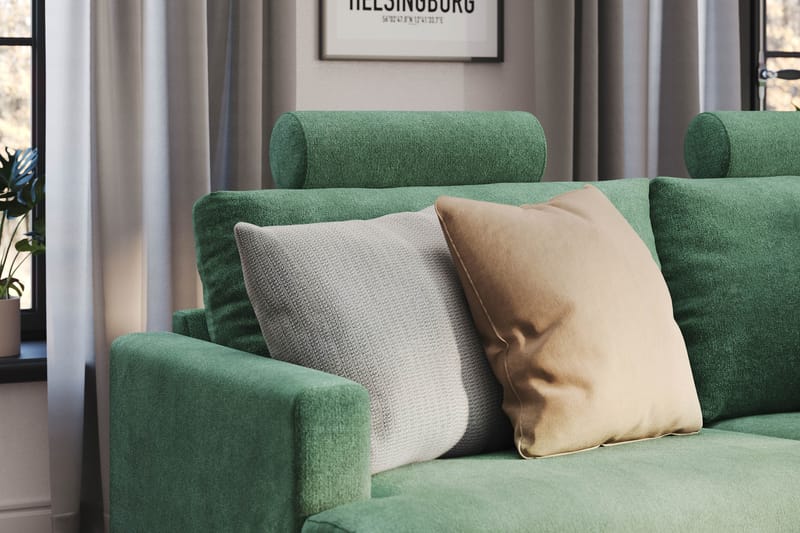 Menard Compact Nackkudde Soffa 51 cm - Grön - Products - Möbler - Soffa - Sofftillbehör - Nackstöd soffa