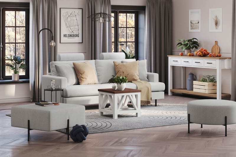 Menard Compact Nackkudde Soffa 51 cm - Ljusgrå - Products - Möbler - Soffa - Sofftillbehör - Nackstöd soffa