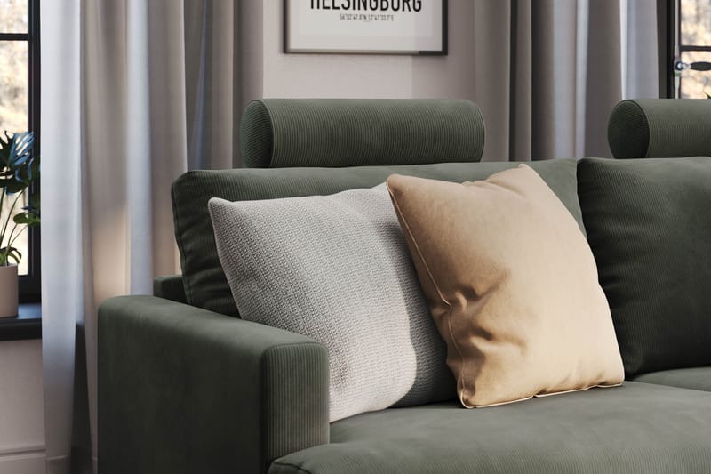 Menard Compact Nackkudde Soffa 51 cm - Mörkgrön - Products - Möbler - Soffa - Sofftillbehör - Nackstöd soffa