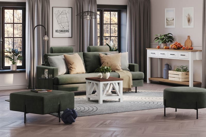 Menard Compact Nackkudde Soffa 51 cm - Mörkgrön - Products - Möbler - Soffa - Sofftillbehör - Nackstöd soffa