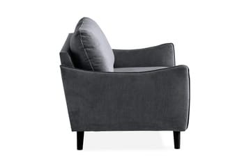 Trend Lyx 2-sits Soffa - Mörkgrå/Svart - Products - Möbler - Soffa - 2 sits soffa