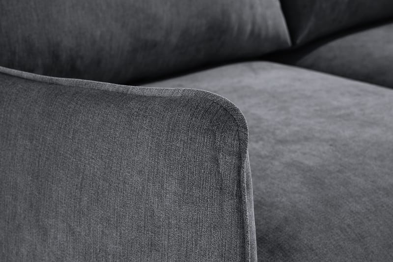 Trend Lyx 2-sits Soffa - Mörkgrå/Svart - Products - Möbler - Soffa - 2 sits soffa