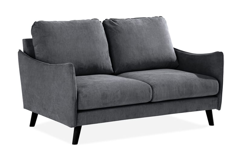 Trend Lyx 2-sits Soffa - Mörkgrå/Svart - Products - Möbler - Soffa - 2 sits soffa