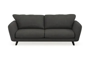 Trend Lyx 3-sits Manchestersoffa, Mörkgrå
