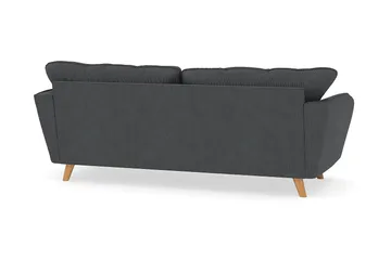 Trend Lyx 3-sits Manchestersoffa - Mörkgrå - Products - Möbler - Soffa - 3 sits soffa