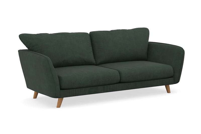 Trend Lyx 3-sits Manchestersoffa - Mörkgrön - Products - Möbler - Soffa - 3 sits soffa