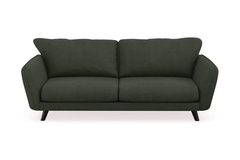 Trend Lyx 3-sits Manchestersoffa, Mörkgrön