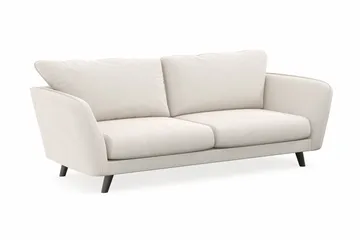 Trend Lyx 3-sits Sammetssoffa - Krämvit - Products - Möbler - Soffa - 3 sits soffa