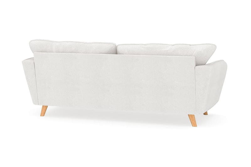 Trend Lyx 3-sits Soffa i Bouclé - Vit - Products - Möbler - Soffa - 3 sits soffa