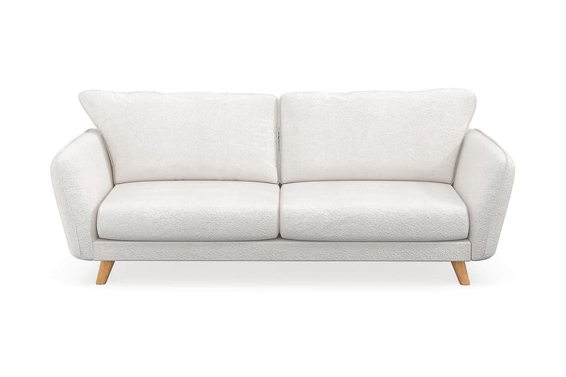 Trend Lyx 3-sits Soffa i Bouclé - Vit - Products - Möbler - Soffa - 3 sits soffa