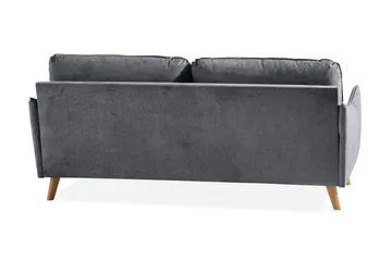 Trend Lyx 3-sits Soffa - Mörkgrå/Ek - Products - Möbler - Soffa - 3 sits soffa