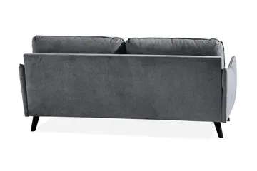 Trend Lyx 3-sits Soffa - Mörkgrå/Svart - Products - Möbler - Soffa - 3 sits soffa