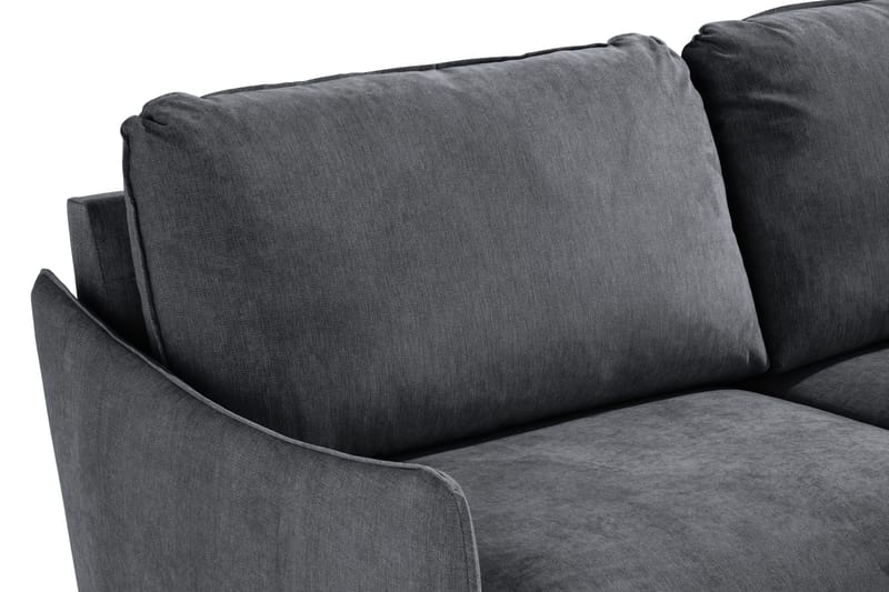 Trend Lyx 3-sits Soffa - Mörkgrå/Svart - Products - Möbler - Soffa - 3 sits soffa