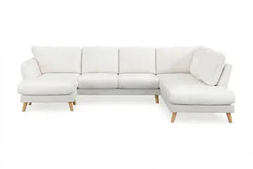 Trend Lyx 4-sits Högervänd U-formad Soffa med Divan och Schäslong i Bouclé