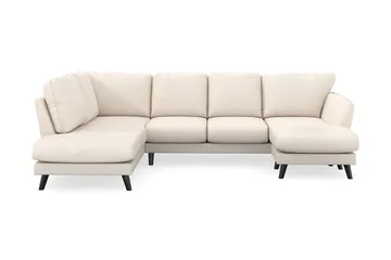 Trend Lyx 4-sits Högervänd U-formad Soffa med Divan och Schäslong i Manchester - Beige - Products - Möbler - Soffa - U-soffa