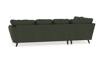 Trend Lyx 4-sits Högervänd U-formad Soffa med Divan och Schäslong i Manchester - Mörkgrön - Products - Möbler - Soffa - U-soffa