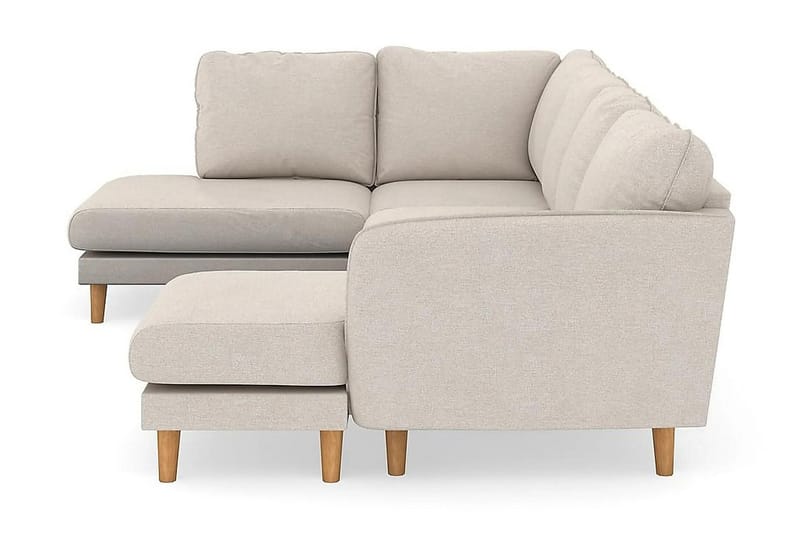 Trend Lyx 4-sits Högervänd U-formad Soffa med Divan och Schäslong i Tyg - Beige - Products - Möbler - Soffa - U-soffa