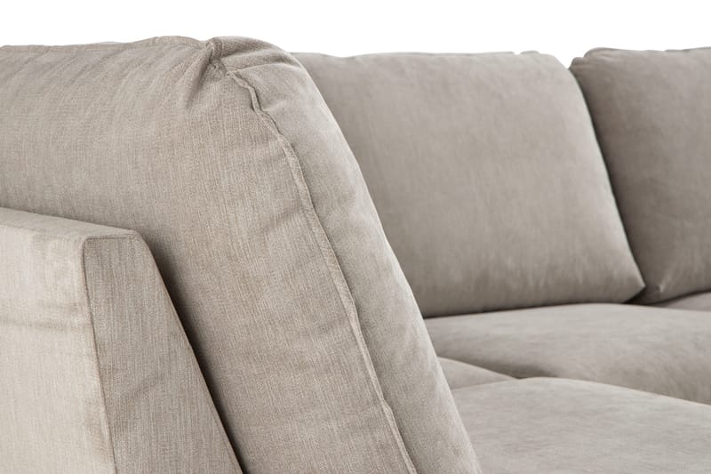Trend Lyx 4-sits Högervänd U-formad Soffa med Divan och Schäslong i Tyg - Beige - Products - Möbler - Soffa - U-soffa